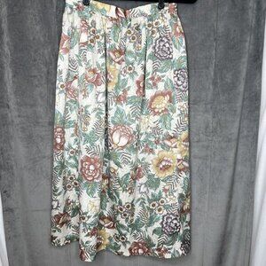 Vintage Diane Von Furstenberg Skirt Floral Print Midi Size‎ 12